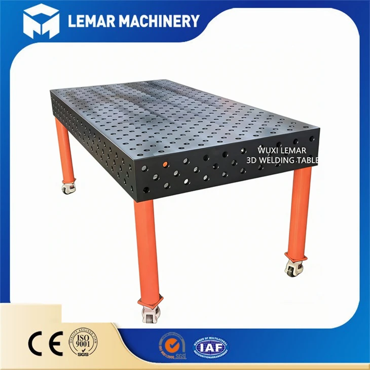 Mesa de soldagem D28 com pernas de rodízio