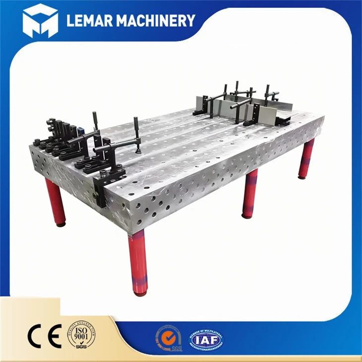 Sistema modular de fixação de bancada de soldagem 3D
